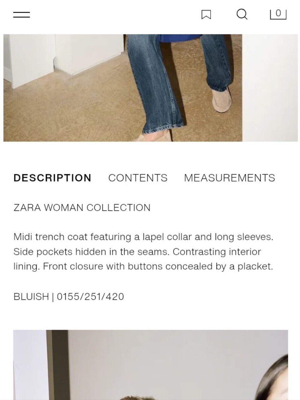 Zara ZW Collection Midi Trench - Picture 6 of 6